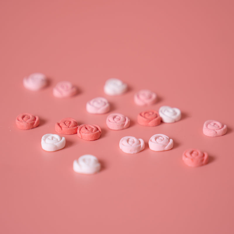 Icing Decorations Mini Roses 24pc