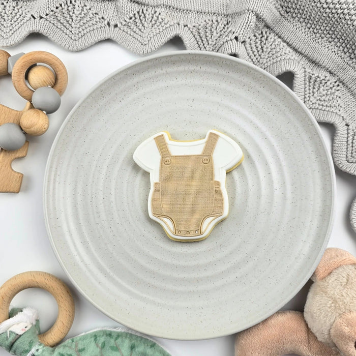 Stamp Debosser With Cutter Baby Overalls Romper