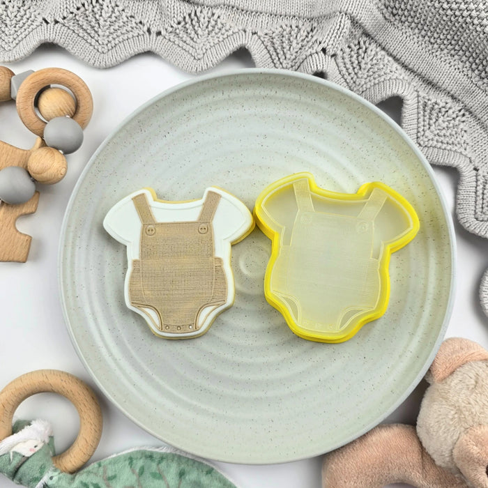 Stamp Debosser With Cutter Baby Overalls Romper
