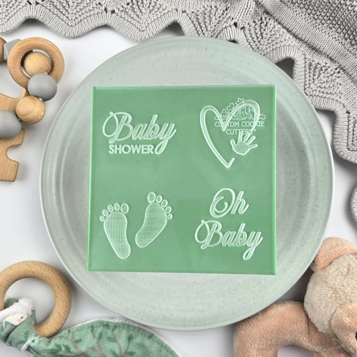 Debosser Plate Mini Baby Shower