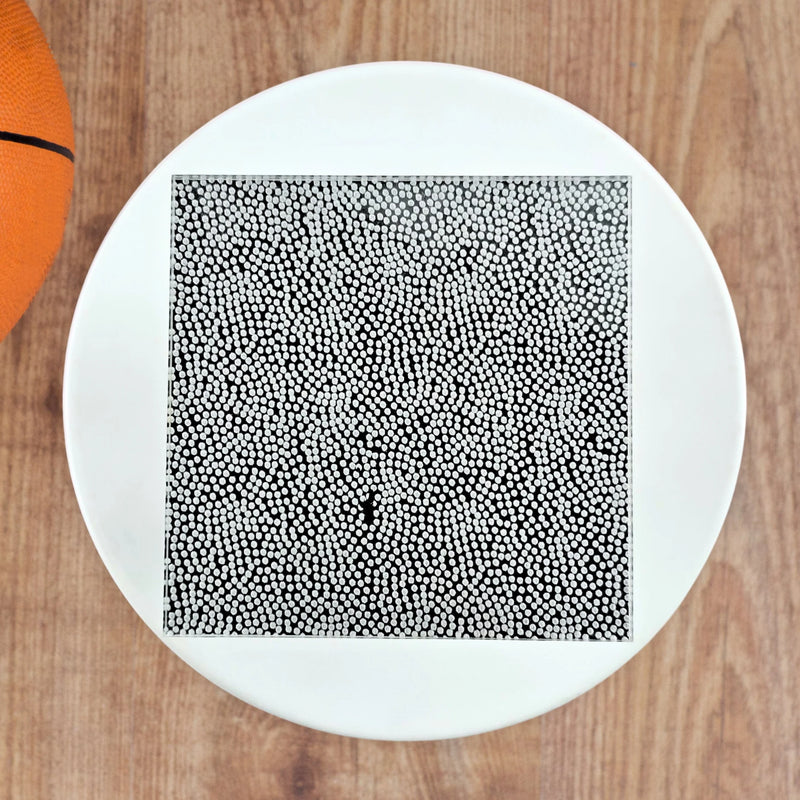 Stamp Embosser with Cutter Basketball Dimple Pattern Plate