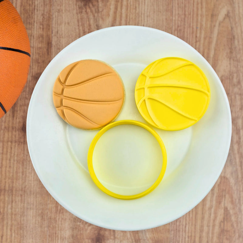 Stamp Embosser with Cutter Basketball Dimple Pattern Plate
