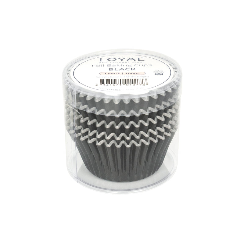 Foil Baking Cups Black 100pc