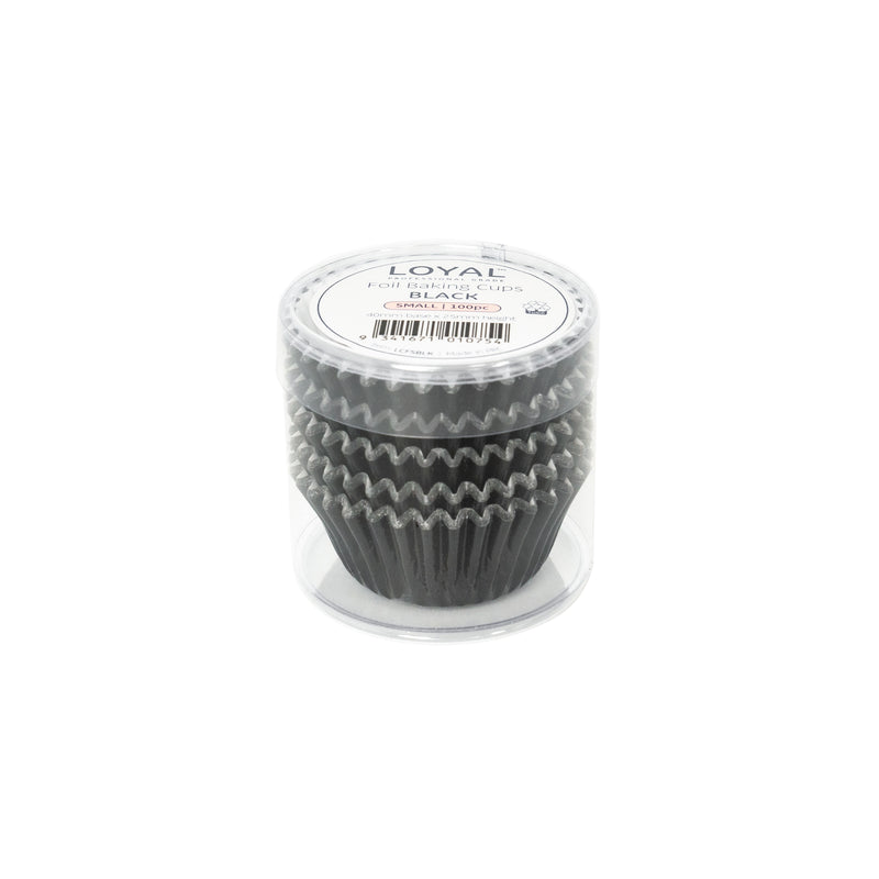 Foil Baking Cups Black 100pc