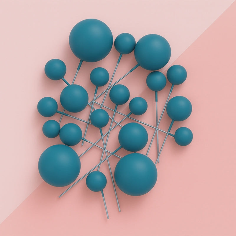 Matte Ball Topper Cornflower 20pc