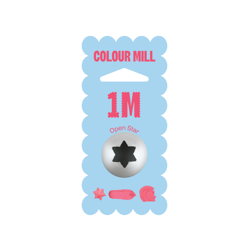 Colour Mill Piping Tip Open Star #1M