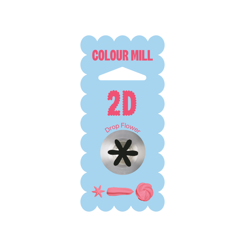Colour Mill Piping Tip Drop Flower #2D
