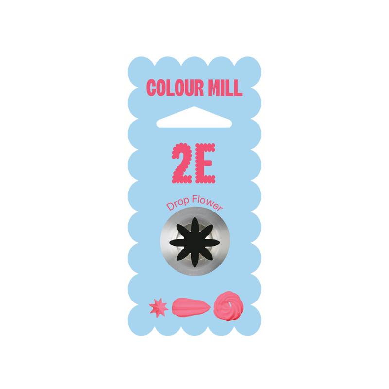 Colour Mill Piping Tip Drop Flower #2E