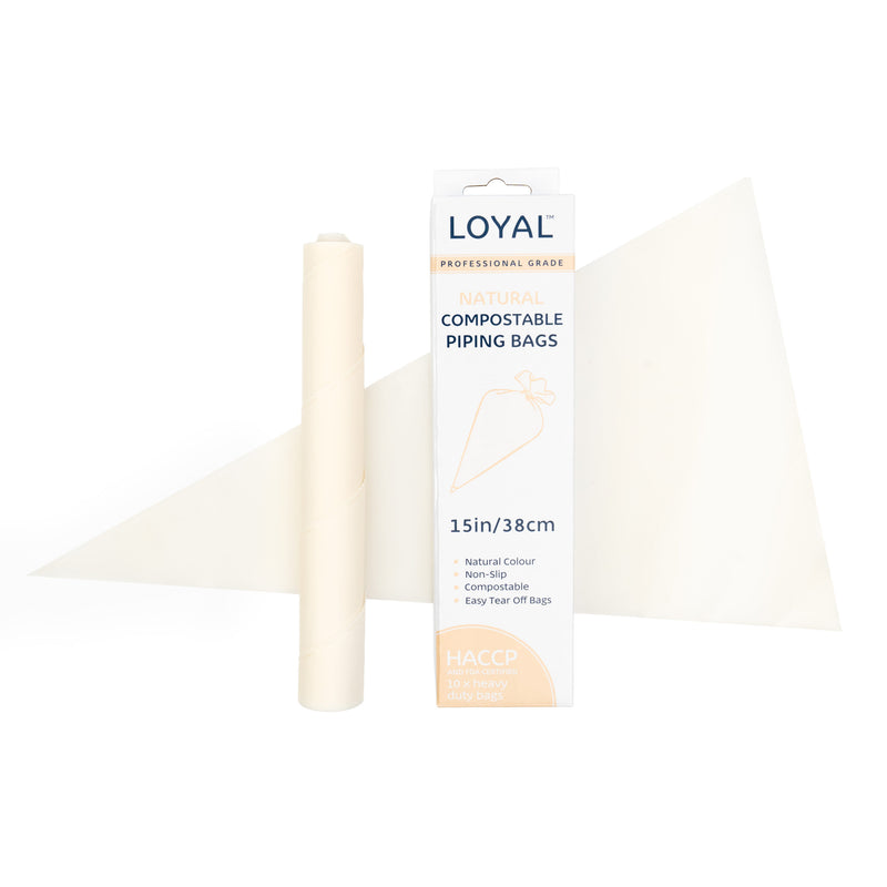 Compostable Piping Bag Natural 15in 10pc