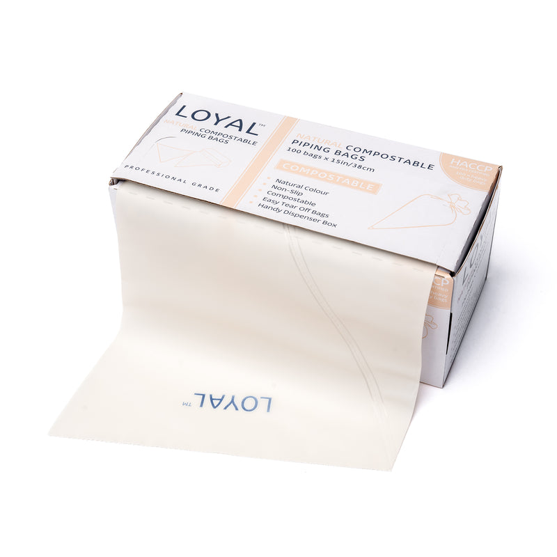 Compostable Piping Bag Natural 15in 100pc