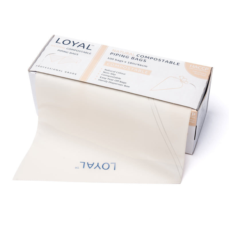 Compostable Piping Bag Natural 18in 100pc