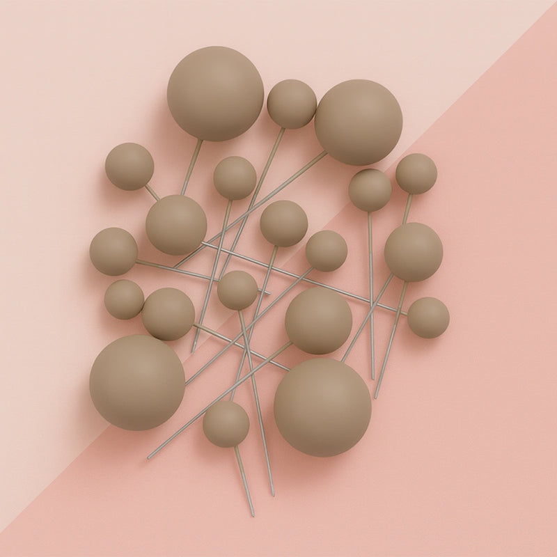 Matte Ball Topper Cream 20pc