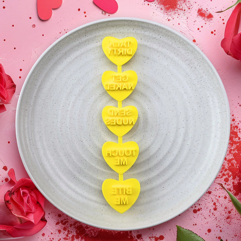 Stamp Embosser With Cutter Candy Heart Naughty Set