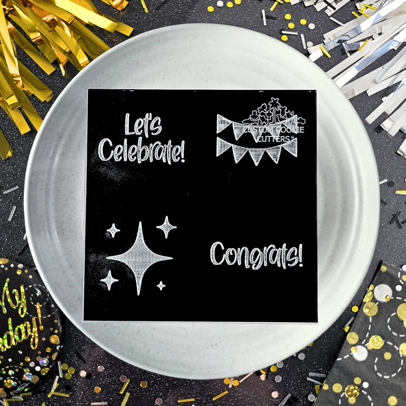 Debosser Plate Mini Celebrate