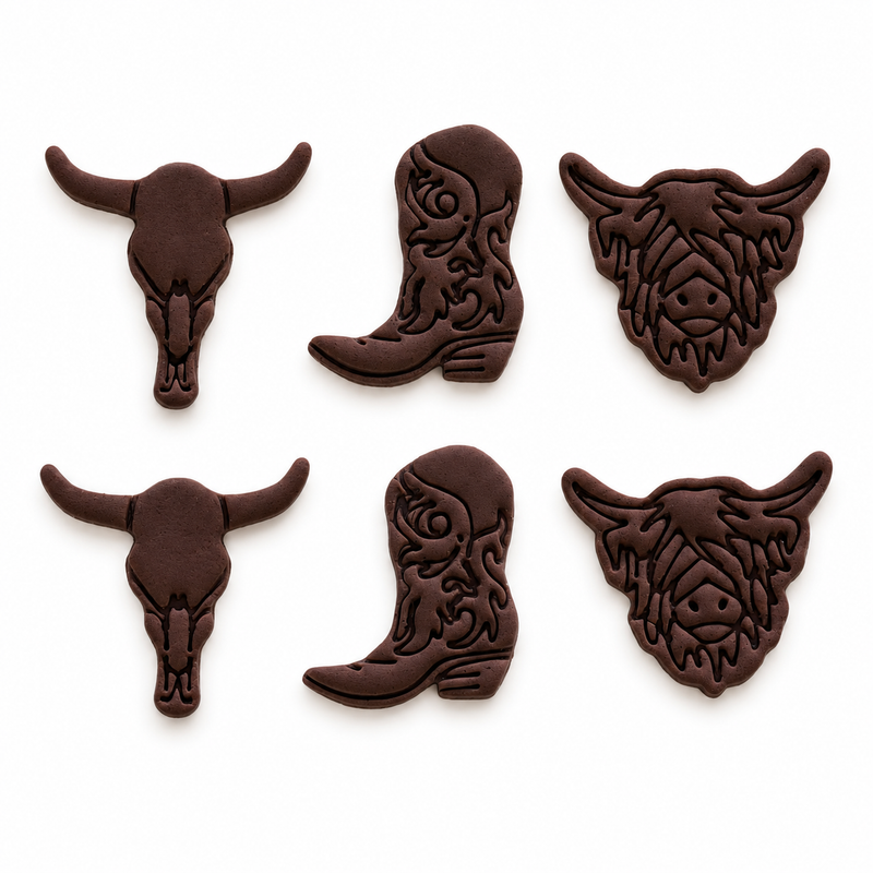 Fondant Topper Western 6pc