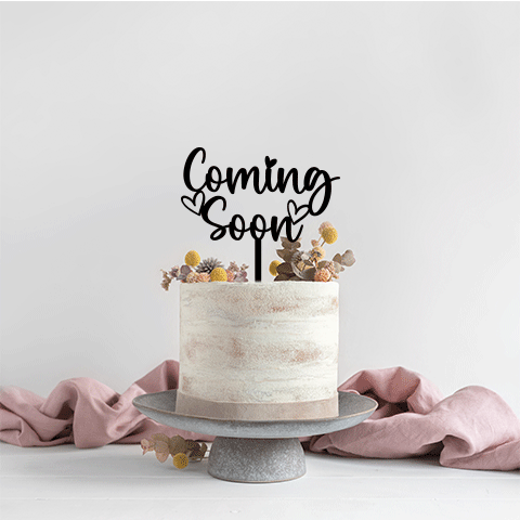 Topper Coming Soon Hearts