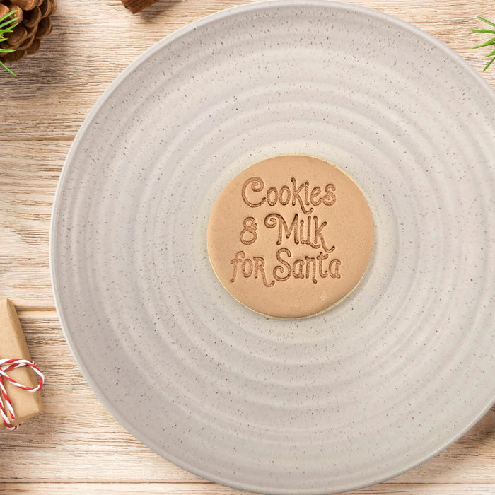 Stamp Embosser Cookies & Milk For Santa