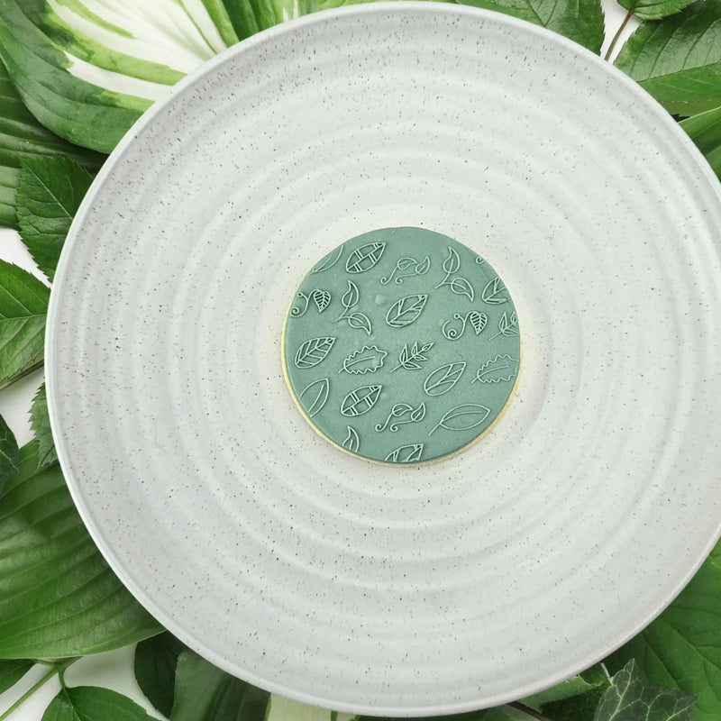 Debosser Pattern Plate Curvy Leaves