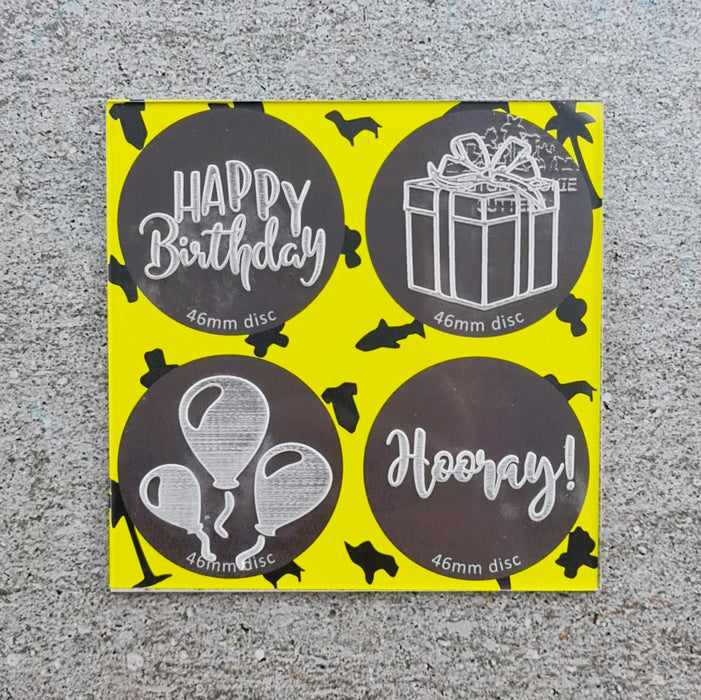 Debosser Plate Mini Happy Birthday
