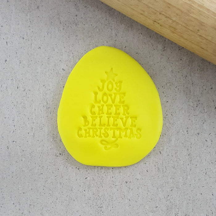 Stamp Embosser Joy, Cheer, Believe, Christmas