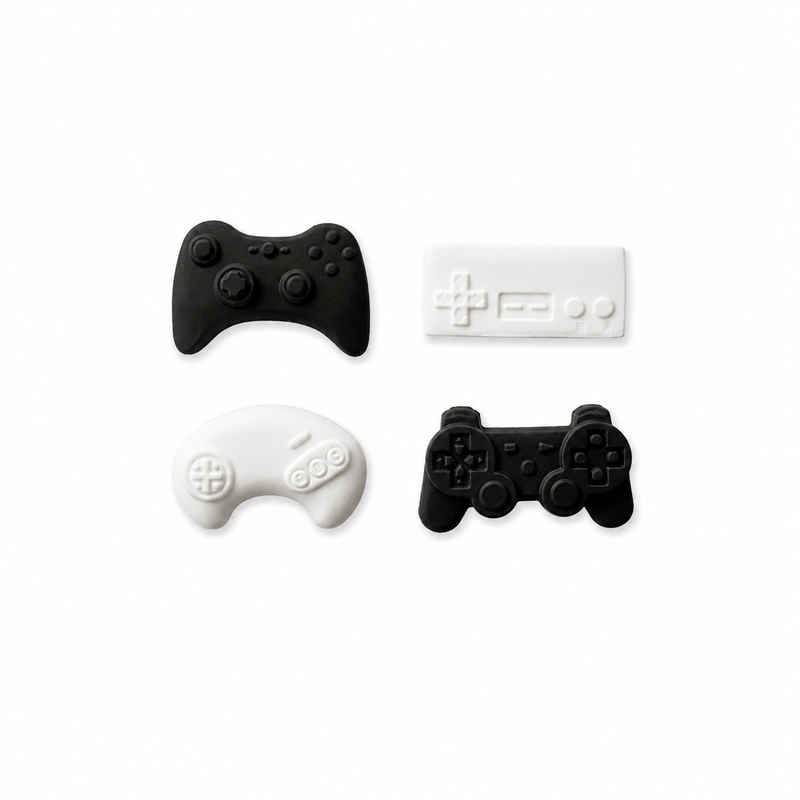 Fondant Topper Gamer Controller 4pc
