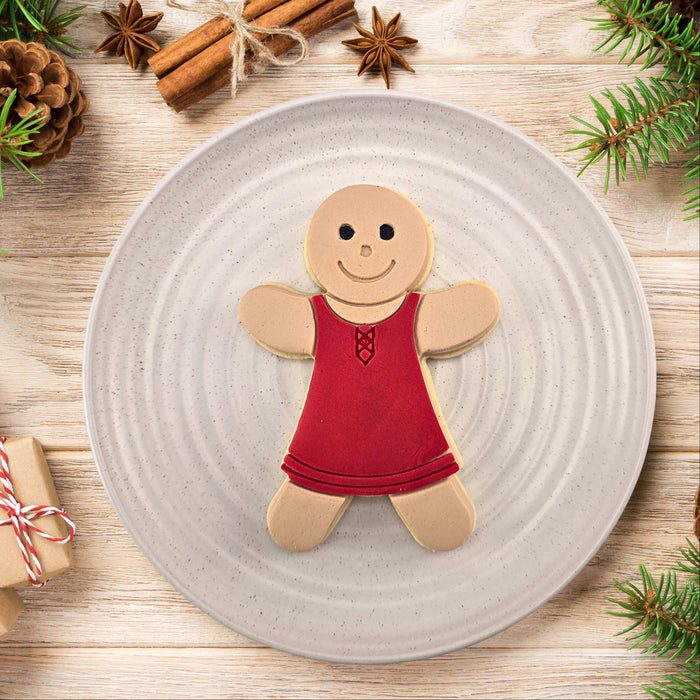 Stamp Embosser With Cutter Gingerbread Lady