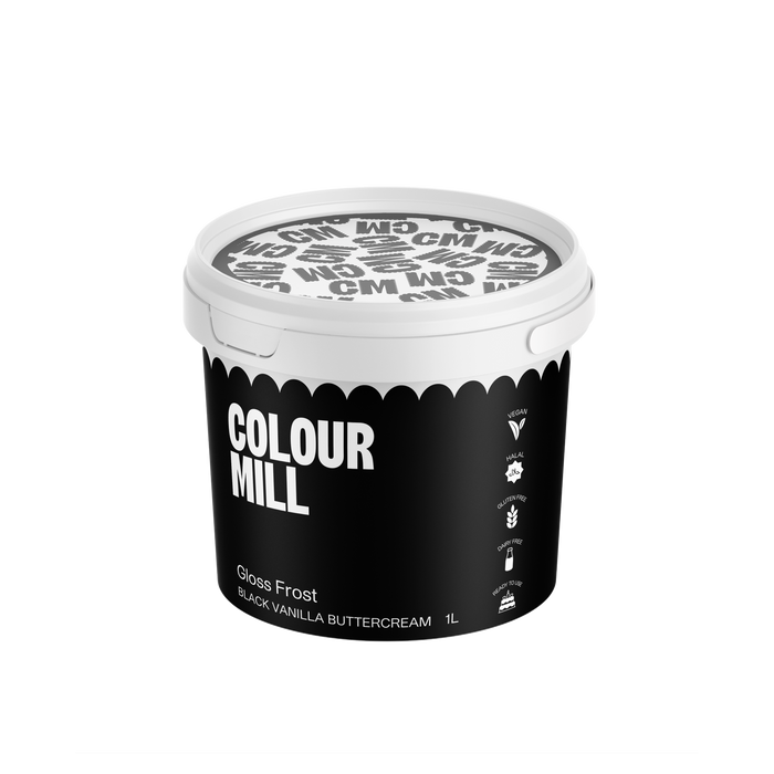 Gloss Frost Buttercream Black 1L