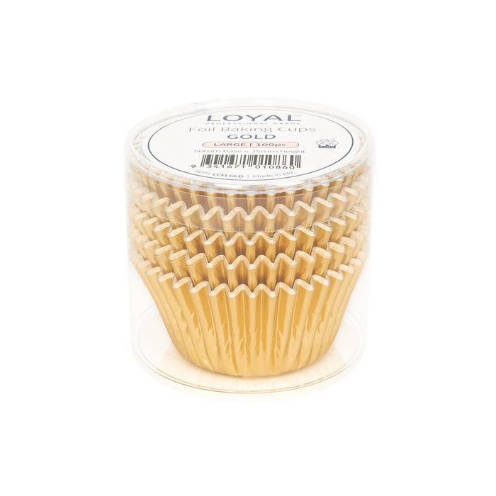 Foil Baking Cups Gold 100pc