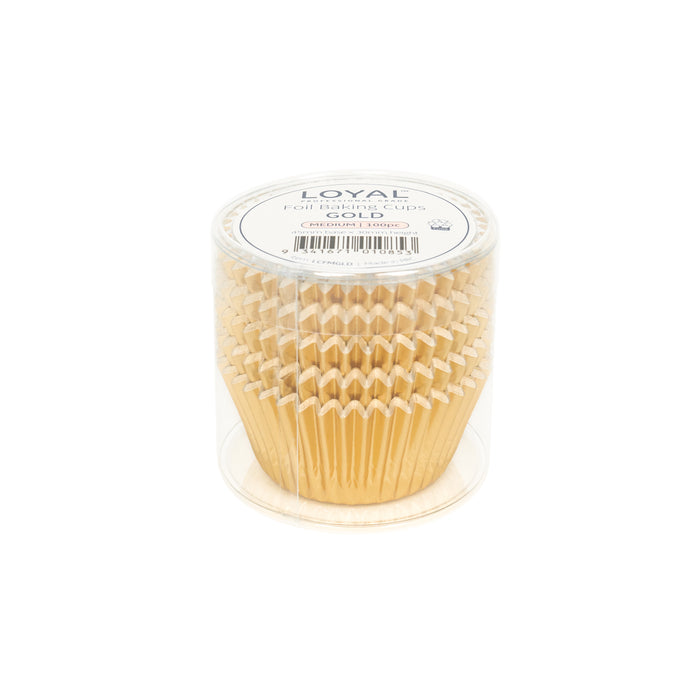 Foil Baking Cups Gold 100pc