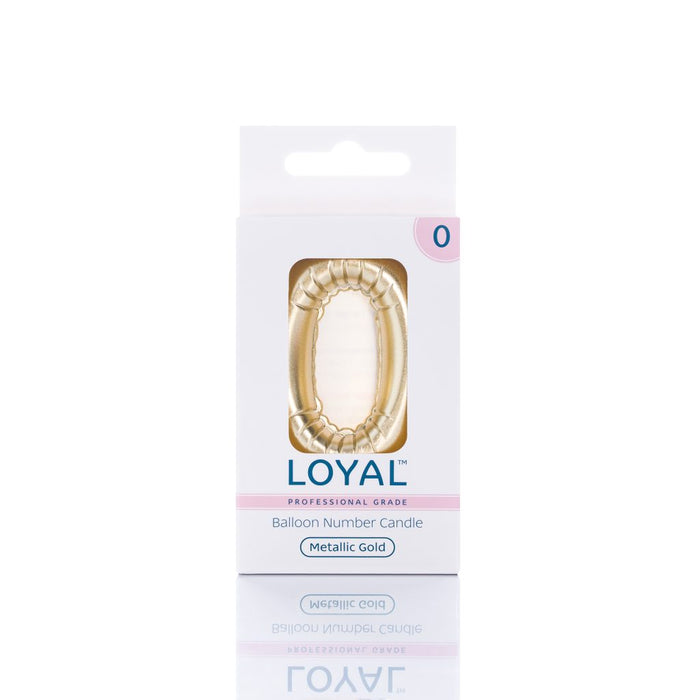 Balloon Candle Number Metallic Gold