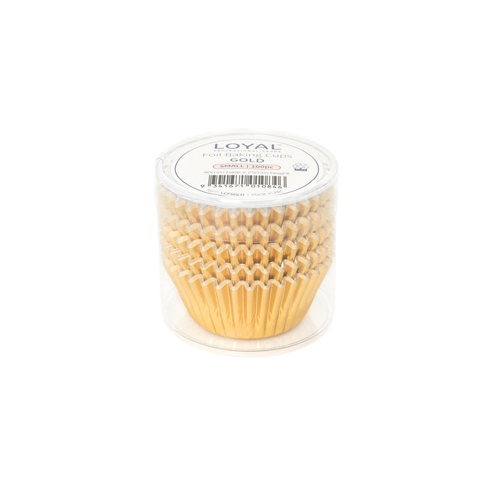 Foil Baking Cups Gold 100pc