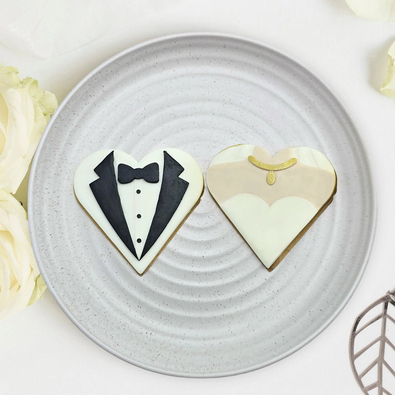 Embosser With Cutter Groom & Bride Heart