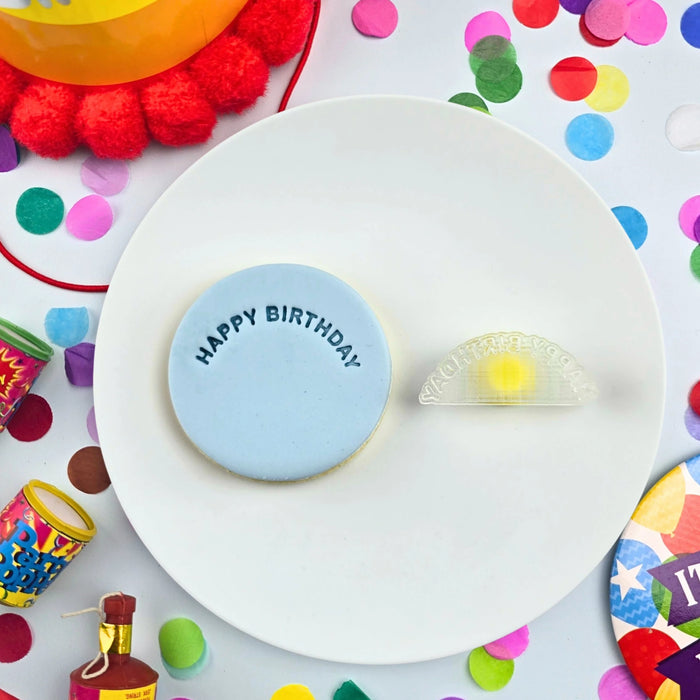 Stamp Embosser Happy Birthday Arch