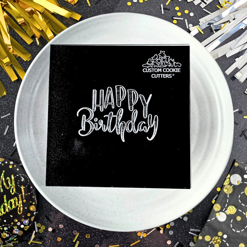 Debosser Plate Happy Birthday