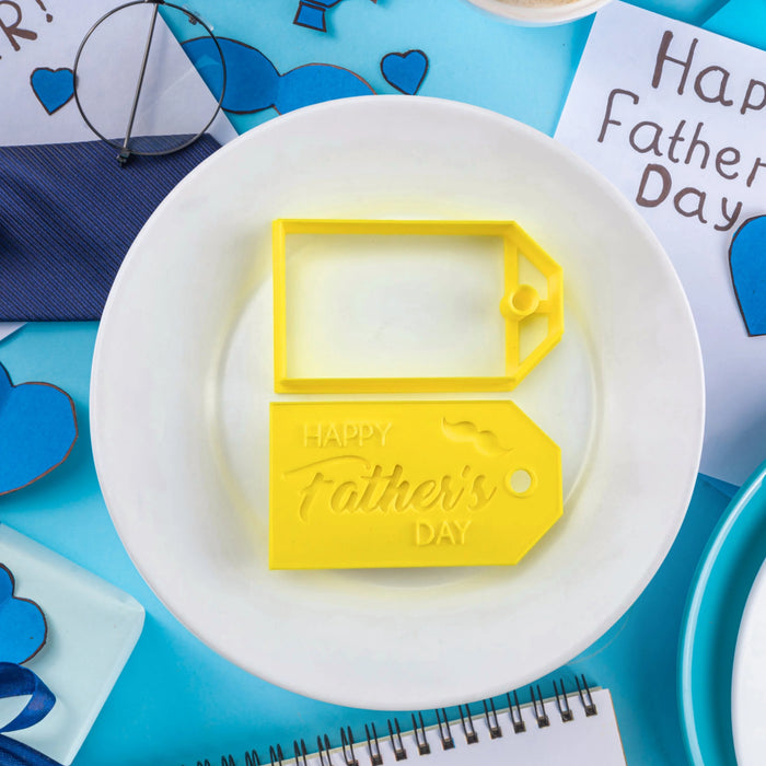 Stamp Embosser With Cutter Father's Day Gift Tag
