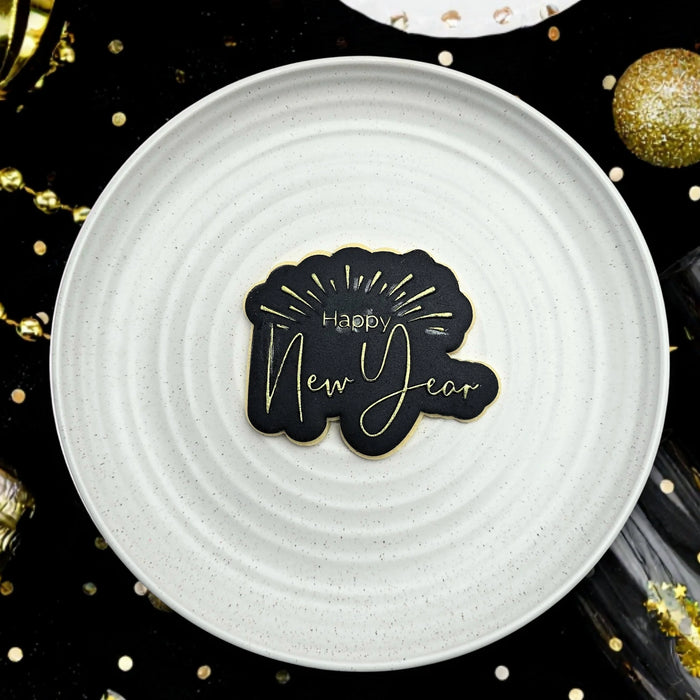 Debosser With Cutter Happy New Year