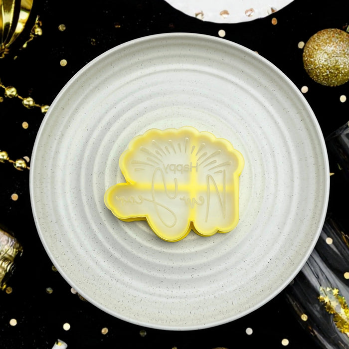 Debosser With Cutter Happy New Year