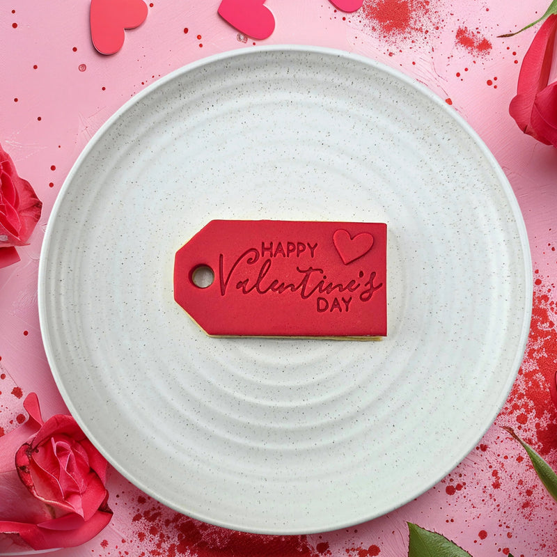Stamp Embosser With Cutter Valentines Day Gift Tag