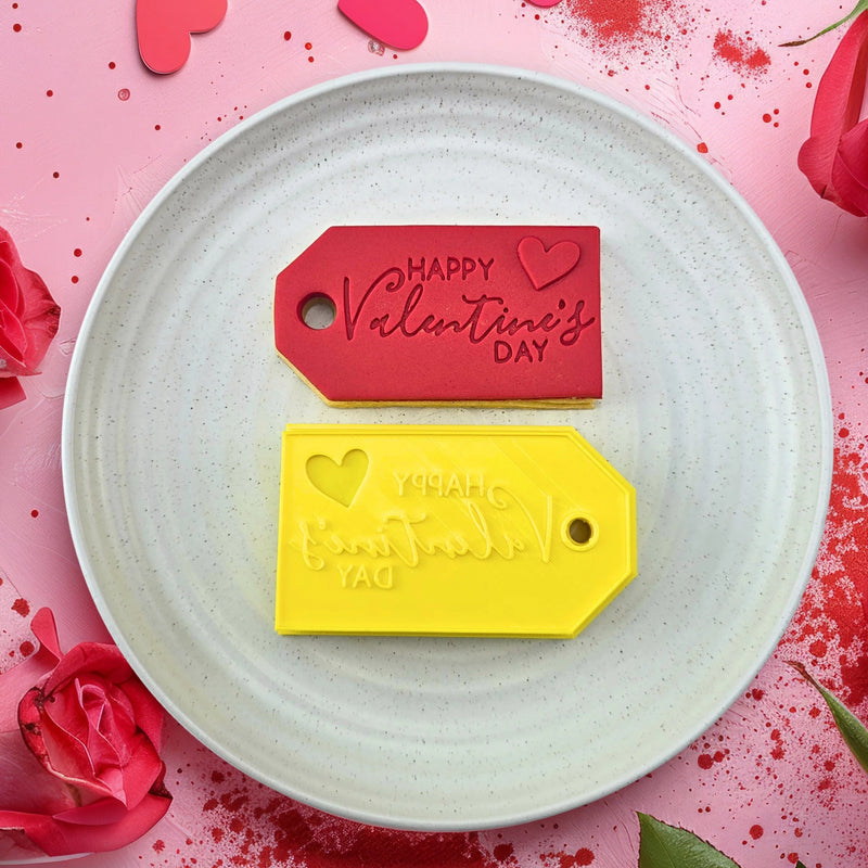 Stamp Embosser With Cutter Valentines Day Gift Tag