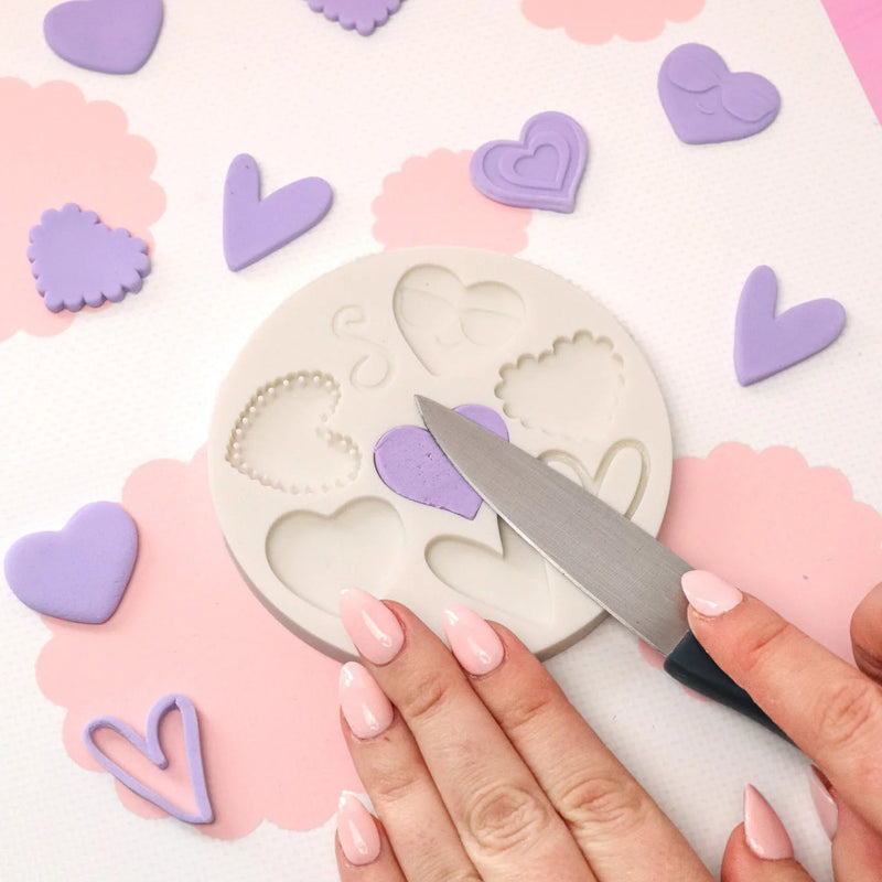 Silicone Mould I Heart U Large
