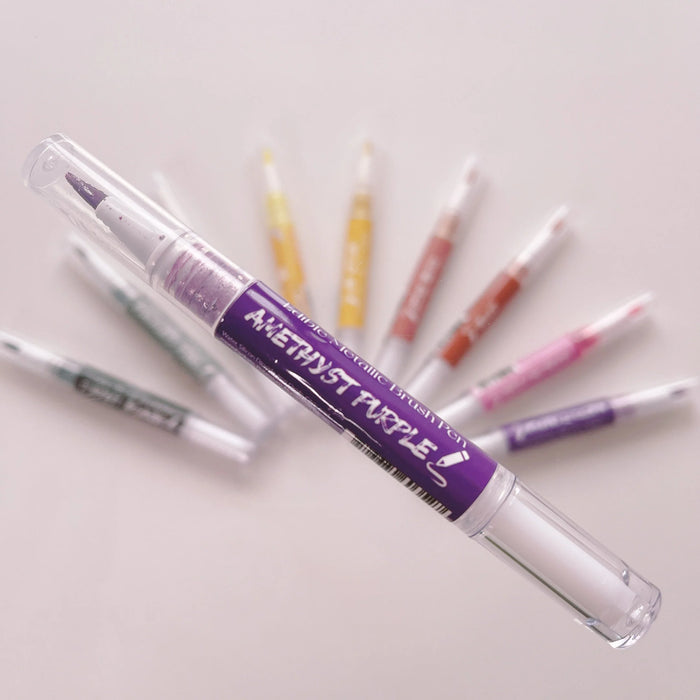 More Metallic Brush Pen Amethyst Purple