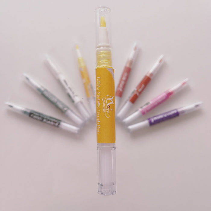 More Metallic Brush Pen Citrine Yellow