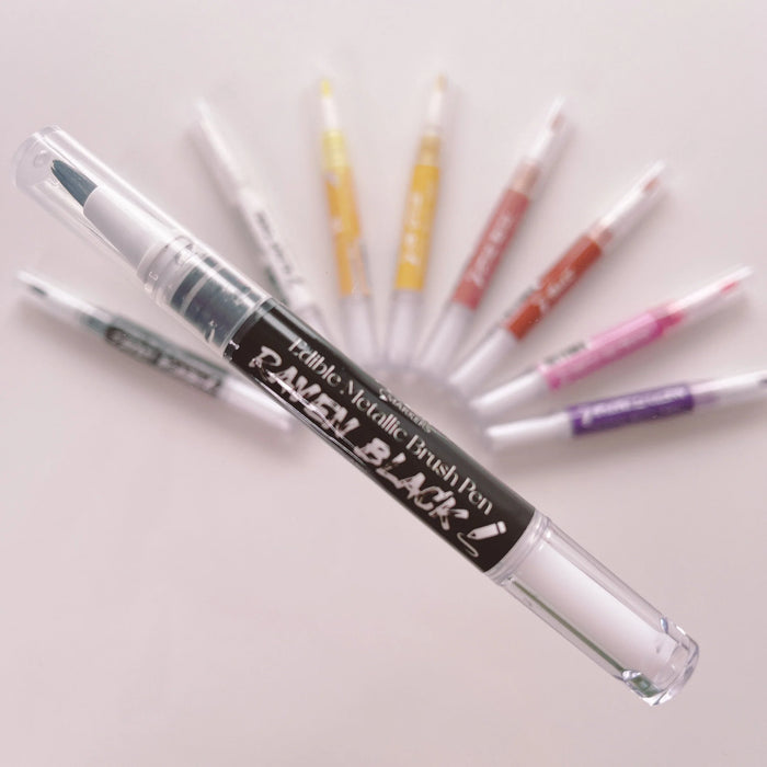 More Metallic Brush Pen Black Raven