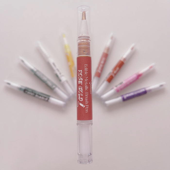 More Metallic Brush Pen Rose Gold