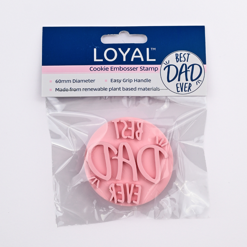 Cookie Embosser Stamp Best Dad Ever