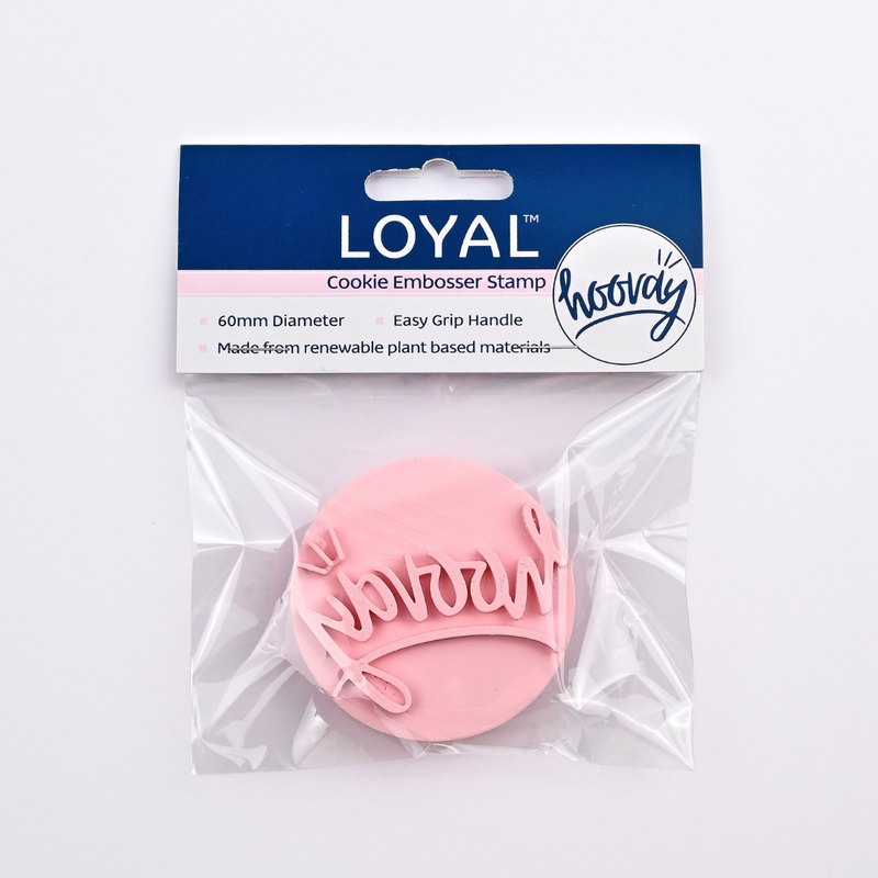 Cookie Embosser Stamp Hooray