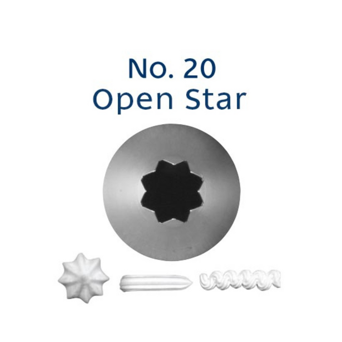 Piping Tip Open Star  #20