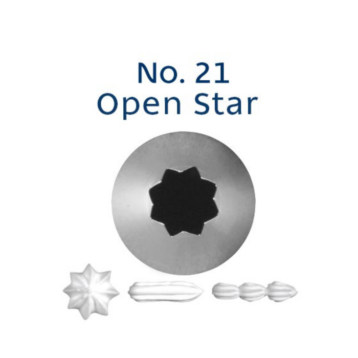 Piping Tip Open Star  #21