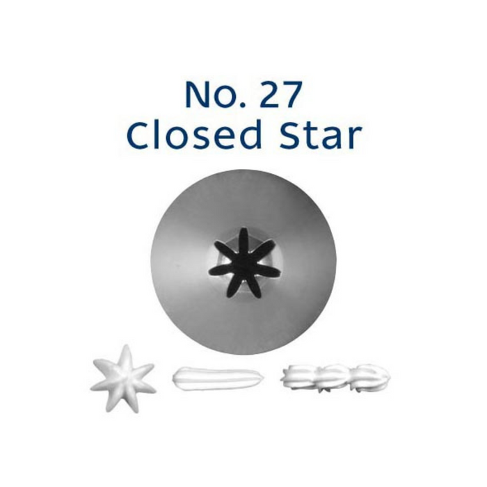 Piping Tip Closed Star #27