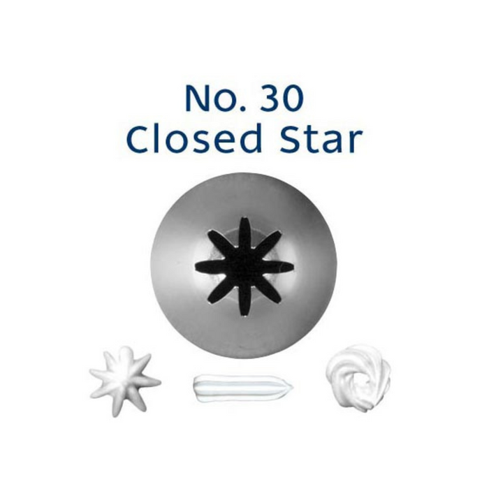 Piping Tip Closed Star #30